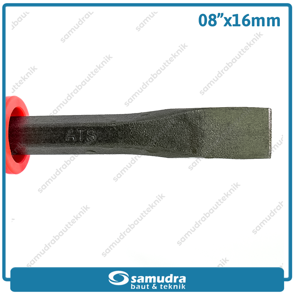 ATS Pahat Beton Gagang Karet Flat 8"