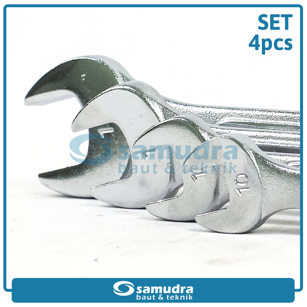 TEKIRO WR-SE1643 Kunci Ring Pas Set 4 pcs (10-17 mm)