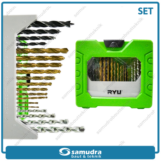 RYU AC-DB155 Mata Bor Set Kombinasi Set 41 pcs