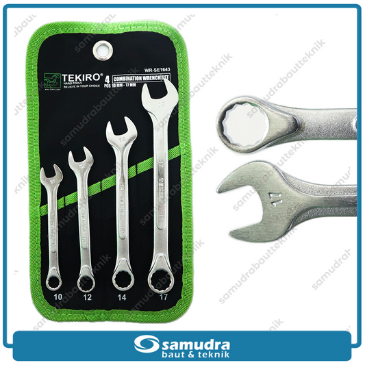 TEKIRO WR-SE1643 Kunci Ring Pas Set 4 pcs (10-17 mm)