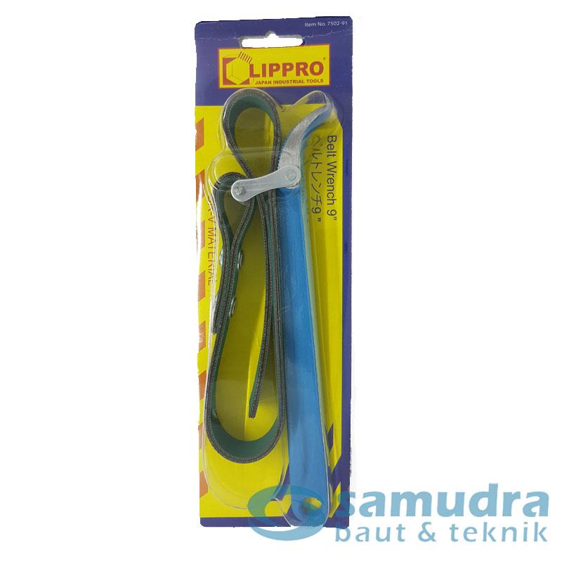 LIPPRO 7502-91 Kunci Filter Oli Sabuk 9"