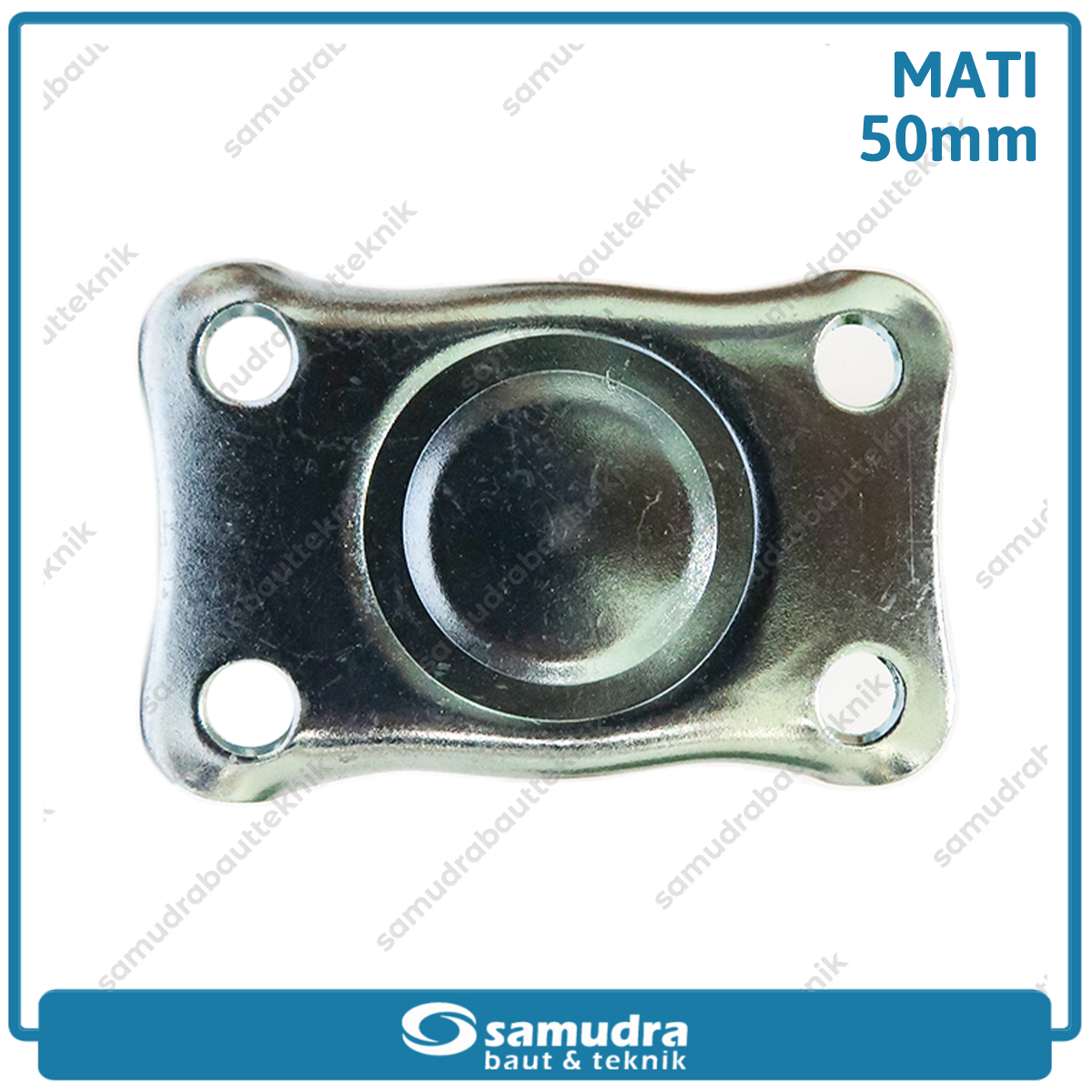 XANDER RODA-290 Roda PP Nylon Putih Mati 2" XD-1124-50mm - Satuan