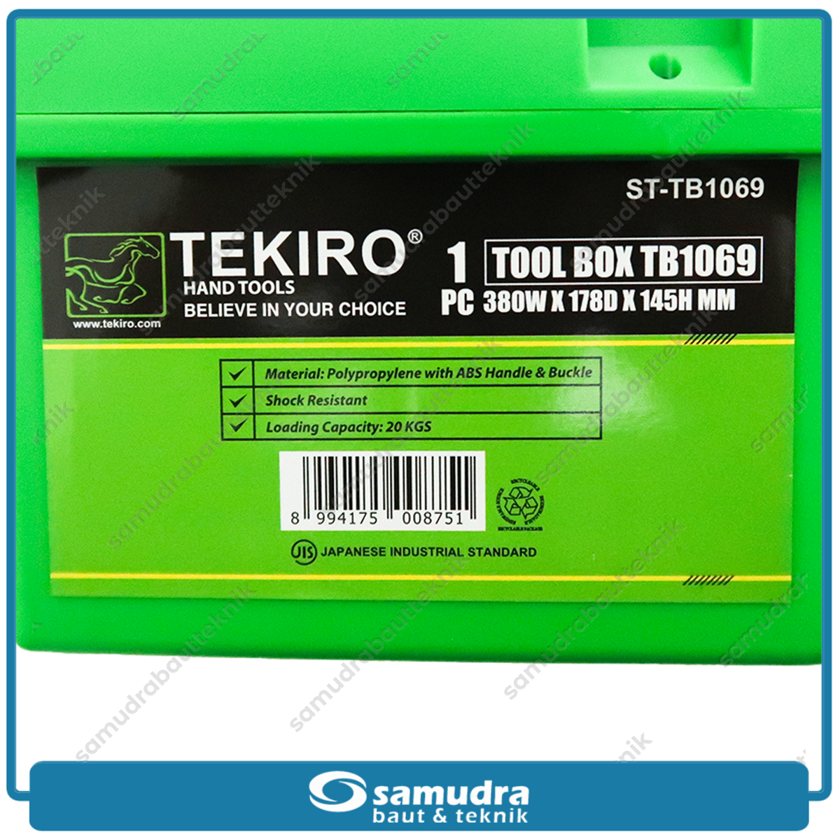 TEKIRO ST-TB1069 Tool Box Plastik 0205 380 x 175 x 140 mm
