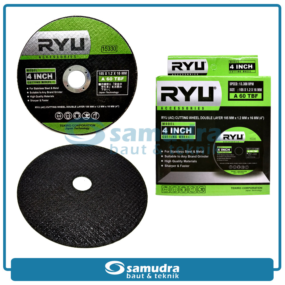 RYU AC-CW014 Mata Gerinda Potong Besi 4" / Cutting Wheel