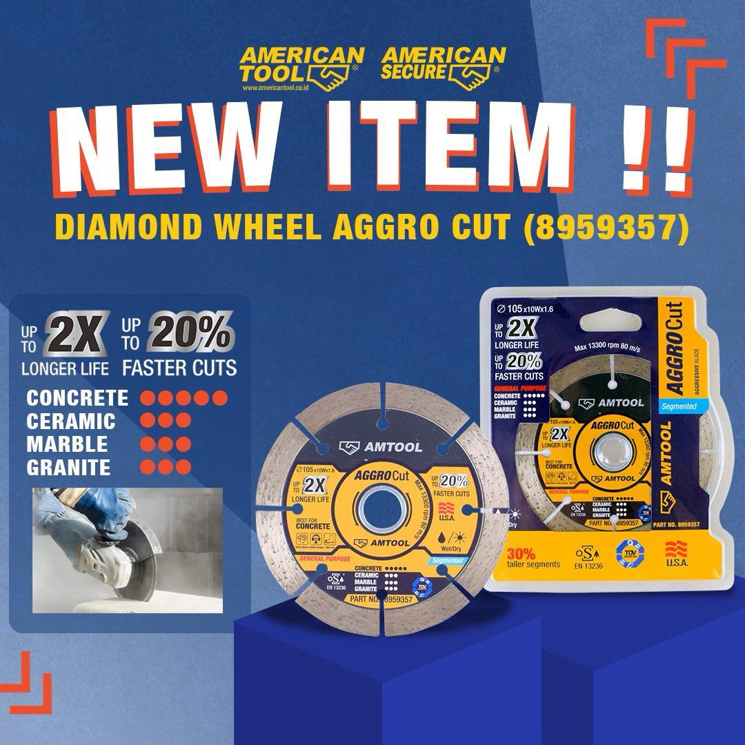 AMTOOL 8959357 Diamond Wheel 4" Aggro Cut