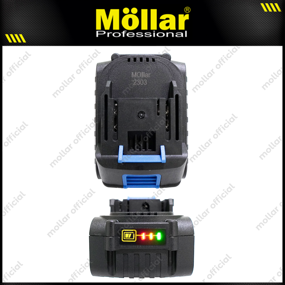 MOLLAR CIW20350 Mesin Buka Baut Mobil Baterai 20V / Cordless Impact Wrench