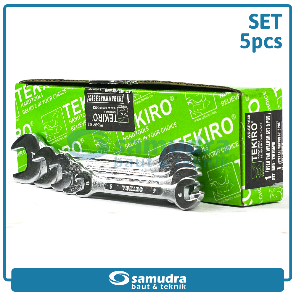 TEKIRO WR-SE1648 Kunci Pas Set 5 pcs (8-19 mm)