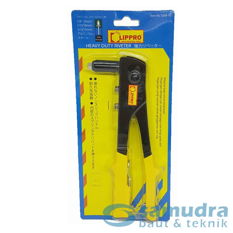 LIPPRO 5808-02 Tang Rivet 3 Mata Kuning