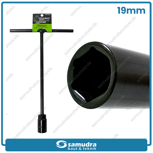 TEKIRO WR-TT0240 Kunci Sok T Hitam 19 mm