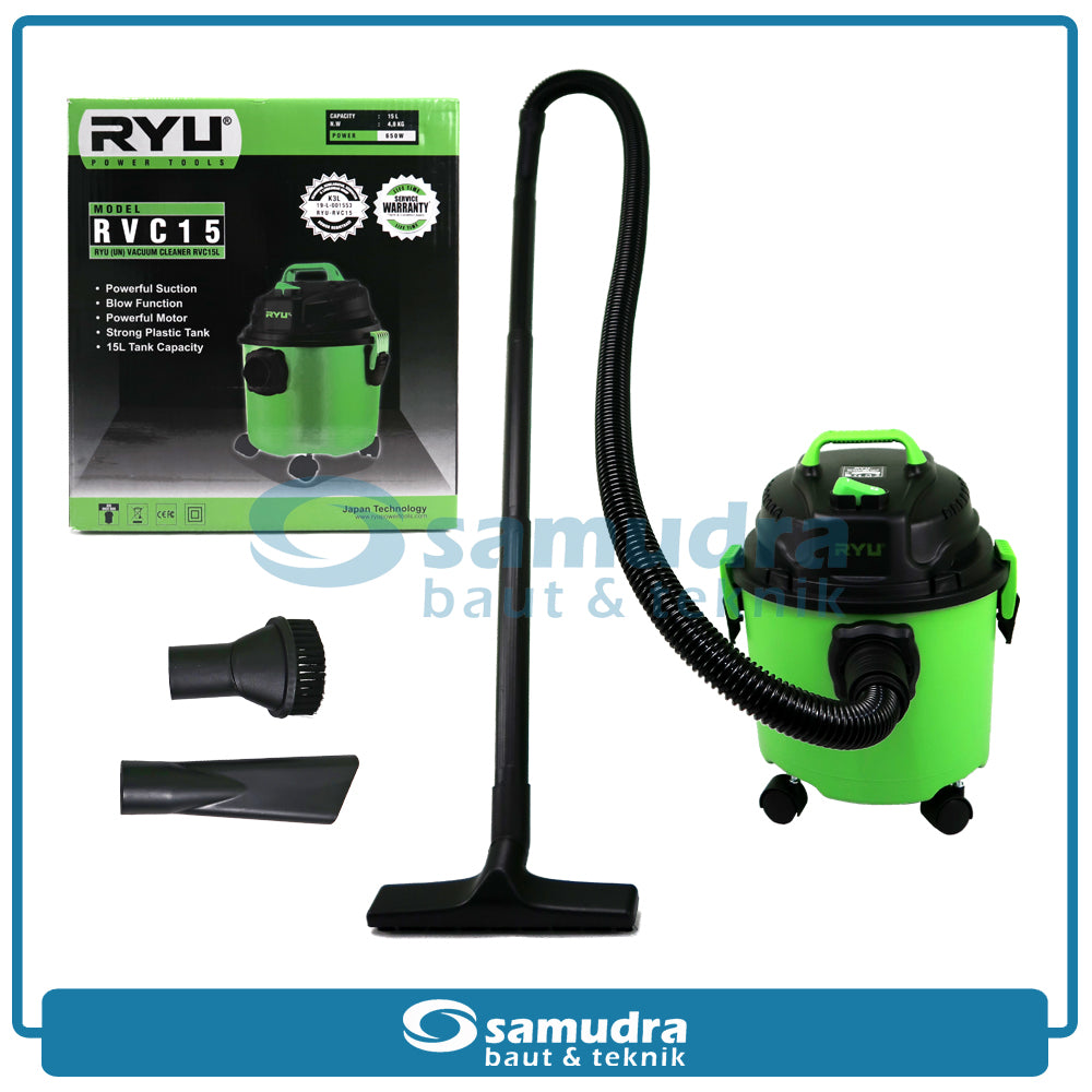 RYU RVC15L Mesin Vacuum Cleaner Listrik 15 Liter