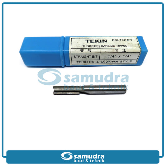 TEKIN Mata Profil Straight Bit 6 mm / Router Bit 1/4"