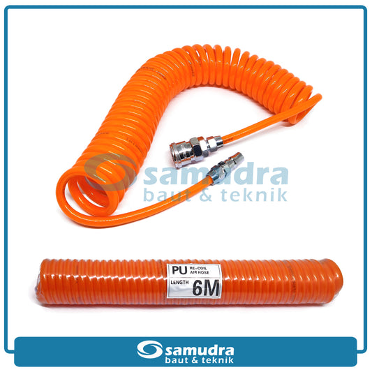 ORANGE Selang Spiral 6 meter / Selang Recoil
