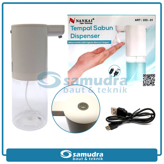 NANKAI 233-01 Tempat Sabun Dispenser Otomatis USB Charge