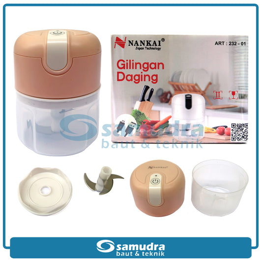 NANKAI 232-01 Mesin Giligan Daging/Bawang Elektrik USB Charge