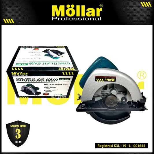 MOLLAR CS185 Mesin Gergaji Potong Kayu Circular Saw 950 Watt