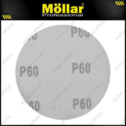 HSS Amplas Bulat No 60 Amplas Velcro Tempel Mata Gerinda 4 Inch - 100 Pcs