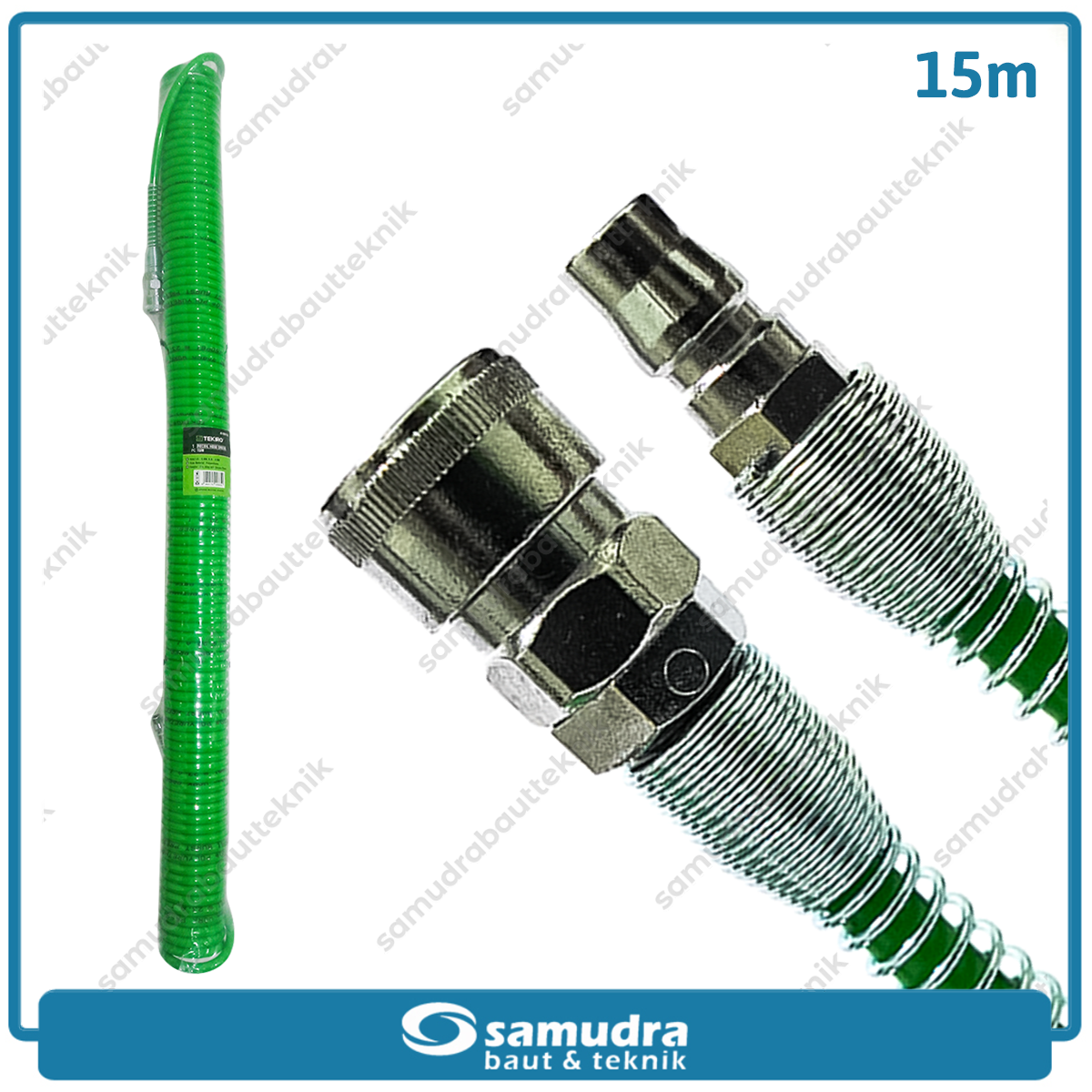 TEKIRO AT-RH1118 Selang Spiral 15 meter / Selang Recoil Hijau