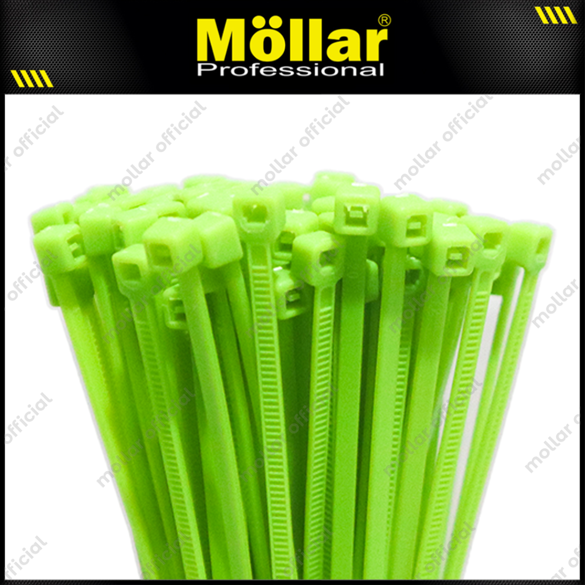 MOLLAR KT-25100 Kabel Ties 2.5x100 mm Hijau