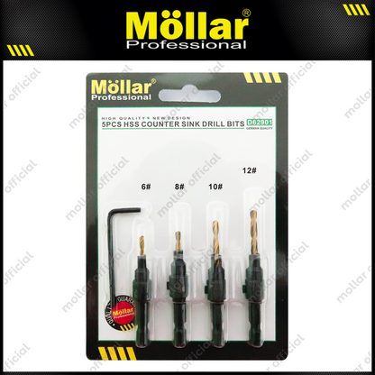 MOLLAR D62901 Mata Bor Kayu Counter Sink Set 6-12 mm