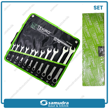 TEKIRO WR-SE0296 Kunci Ring Pas Set 11 pcs (8-24 mm)