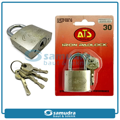 ATS Gembok 30 mm Short / Gembok Besi Leher Pendek