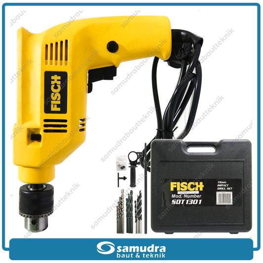 FISCH SDT1301 Mesin Bor Beton Listrik 13 mm Aksesoris Set