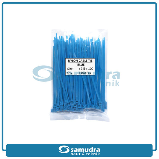 JP Kabel Ties Biru 2.5 x 100 mm - 100 pcs
