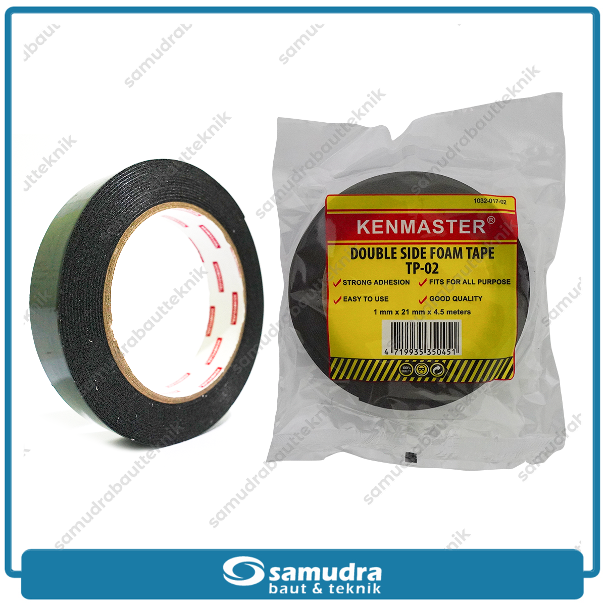 KENMASTER LEM -111 Double Tape Hijau TP 02 - 1" x 4.5 meter