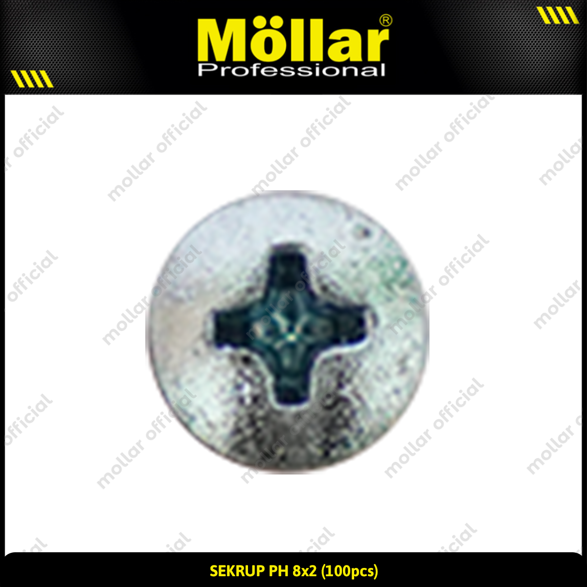 MOLLAR 93-036 Sekrup PH 8 x 2 - 100 pcs