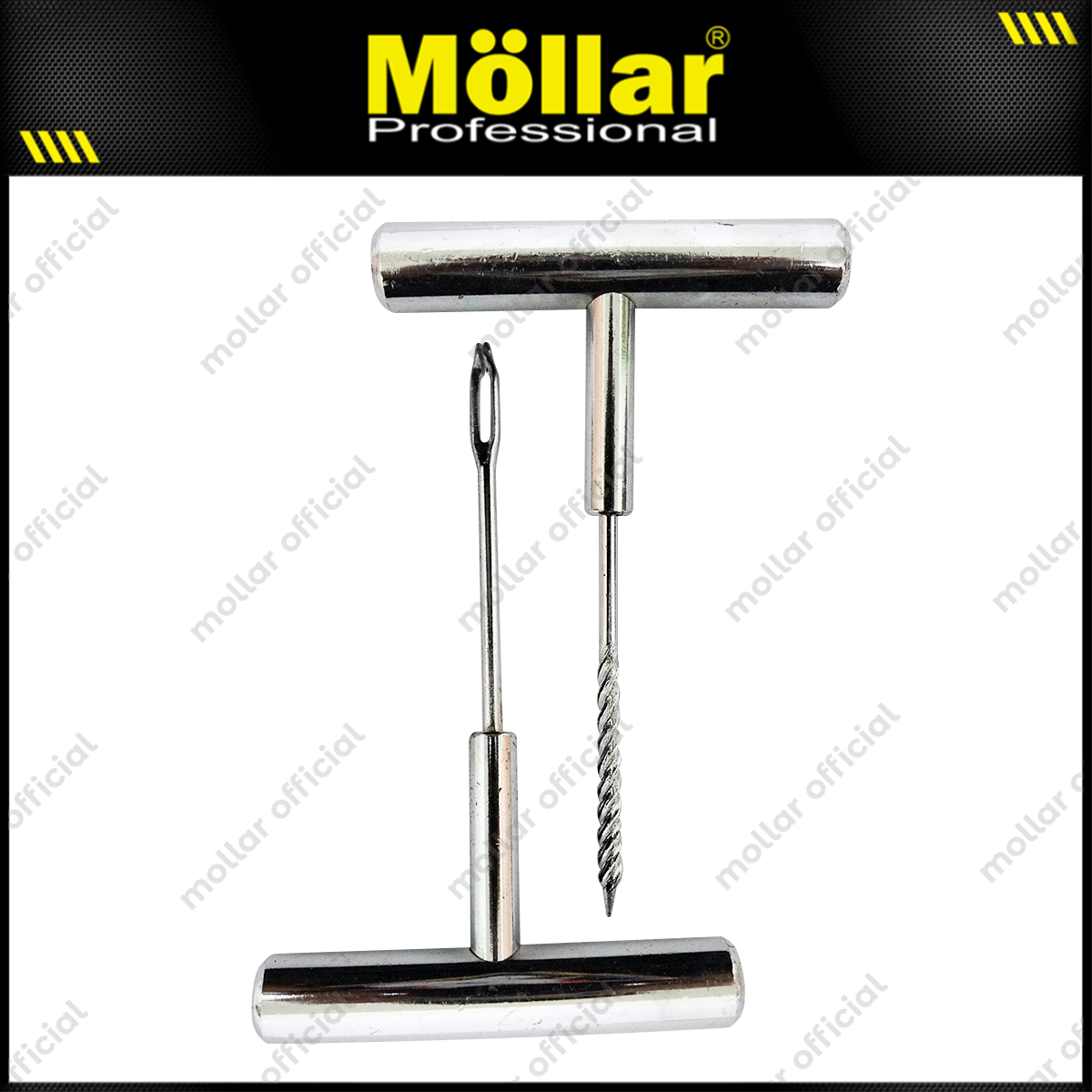 MOLLAR B15000 Alat Tambal Ban Tubles Set Gagang Besi