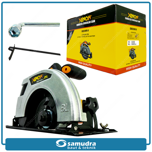 XENON CDCS1845-U POLOSAN Cordless Circular Saw 18V Tanpa Baterai & Charger