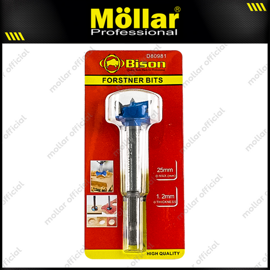 BISON D80981 Mata Bor Kayu Engsel Sendok 25 mm / Forstner Bit