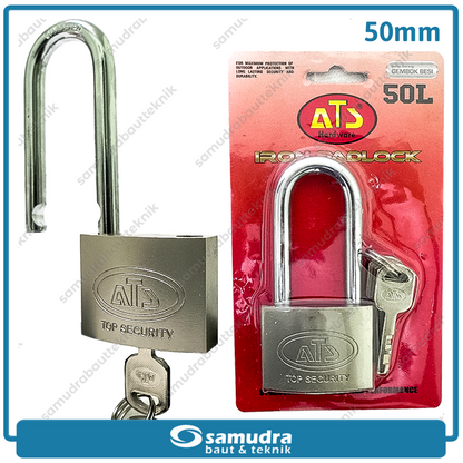 ATS Gembok 50 mm Long / Gembok Besi Leher Panjang
