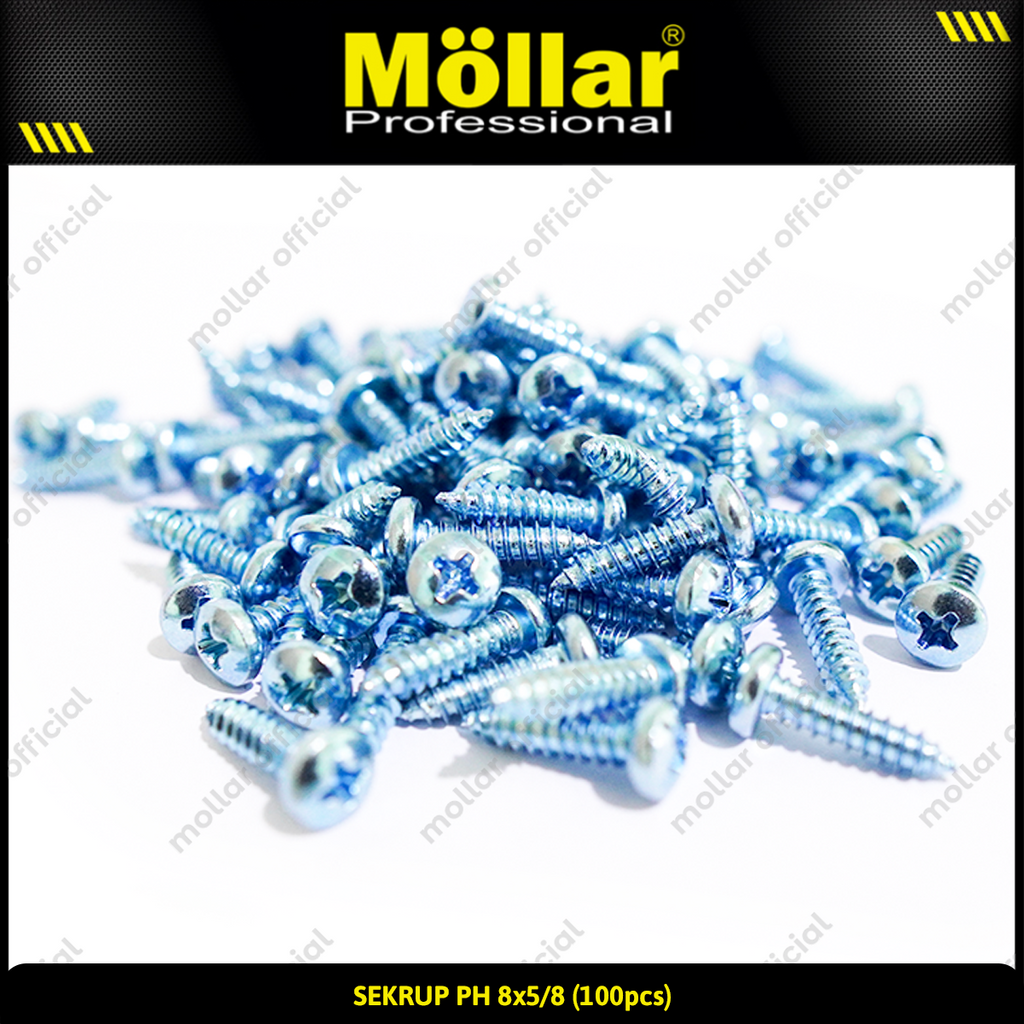 MOLLAR 93-030 Sekrup PH 8 x 5/8 - 100 pcs