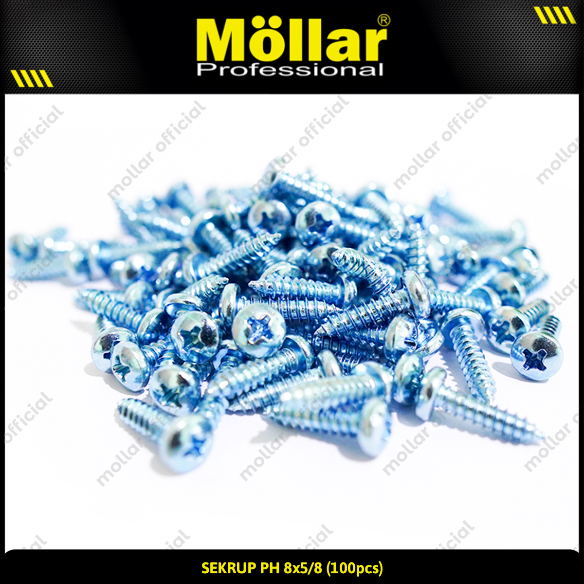 MOLLAR 93-030 Sekrup PH 8 x 5/8 - 100 pcs
