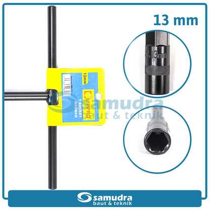 LIPPRO 886-13 Kunci Sok T Hitam 13 mm