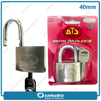 ATS Gembok 40 mm Short / Gembok Besi Leher Pendek