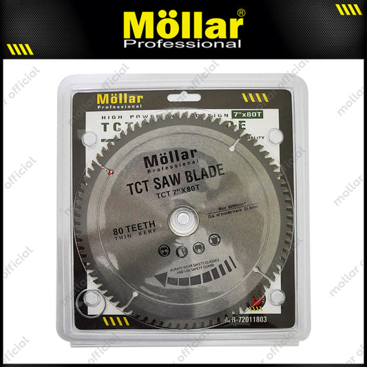 MOLLAR 72011803 Mata Potong Gergaji Aluminium Mitter Saw TCT 7 x 80T