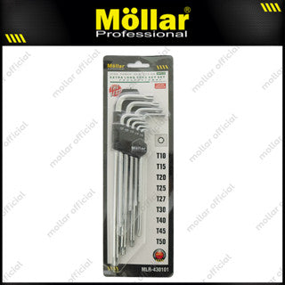MOLLAR MLR-430101 Kunci L Set Panjang Bintang 9 pcs T10-T50