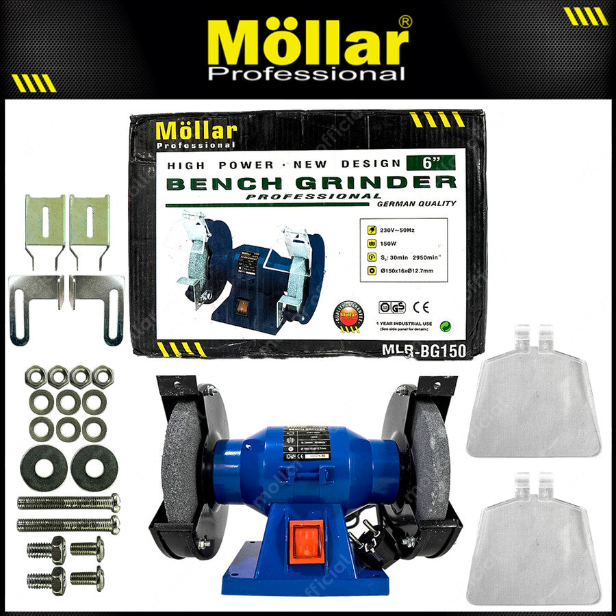 MOLLAR BG150 Mesin Gerinda Duduk 6" 150 Watt