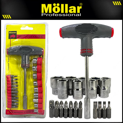 BISON G17150 Obeng Socket T Set 21 pcs