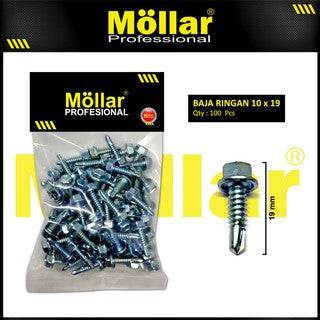 MOLLAR 93-003 Baja Ringan 10 x 3/4 - 100 pcs