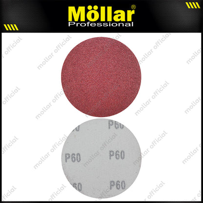 HSS Amplas Velcro Bulat No. 60 Mesin Gerinda 4"