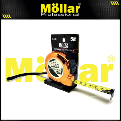 BLITZ JC38 Meteran 5 meter x 19 mm Warna Oranye