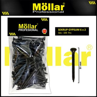 MOLLAR 93-013 Sekrup Gypsum 6 x 2 - 100 pcs