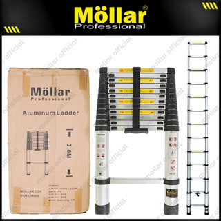 MOLLAR Tangga Teleskopik 3.8 meter / Single Telescopic Ladder