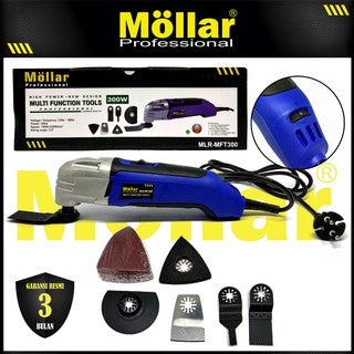 MOLLAR MFT300 Mesin Multi Oskilasi Set 6 pcs / Multi Tools