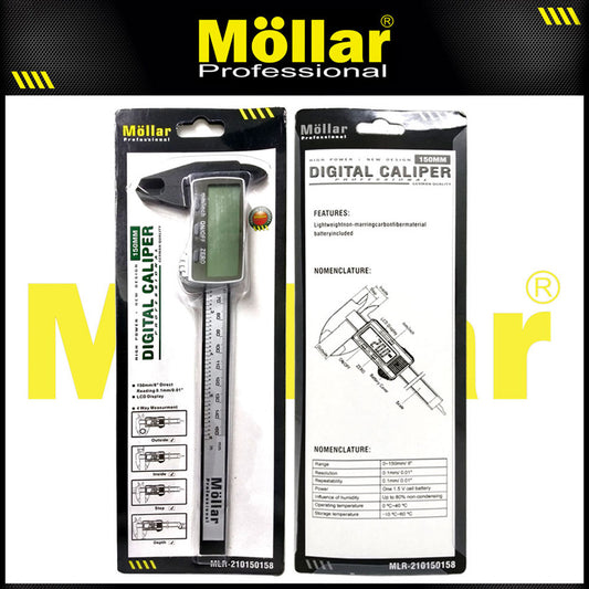 MOLLAR 210150158 Sigmat Plastik Digital Caliper LCD Screen 150 mm