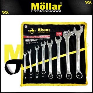 BISON Kunci Ring Pas Set 8 pcs (8-24 mm)