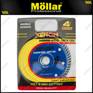 XENON Mata Potong Keramik Turbo 4" / Diamond Wheel Blue Super Thin